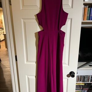 Elegant Magenta Sleeveless Dress